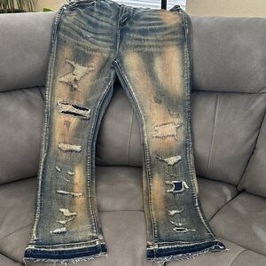 THRT distressed denim pants size 38